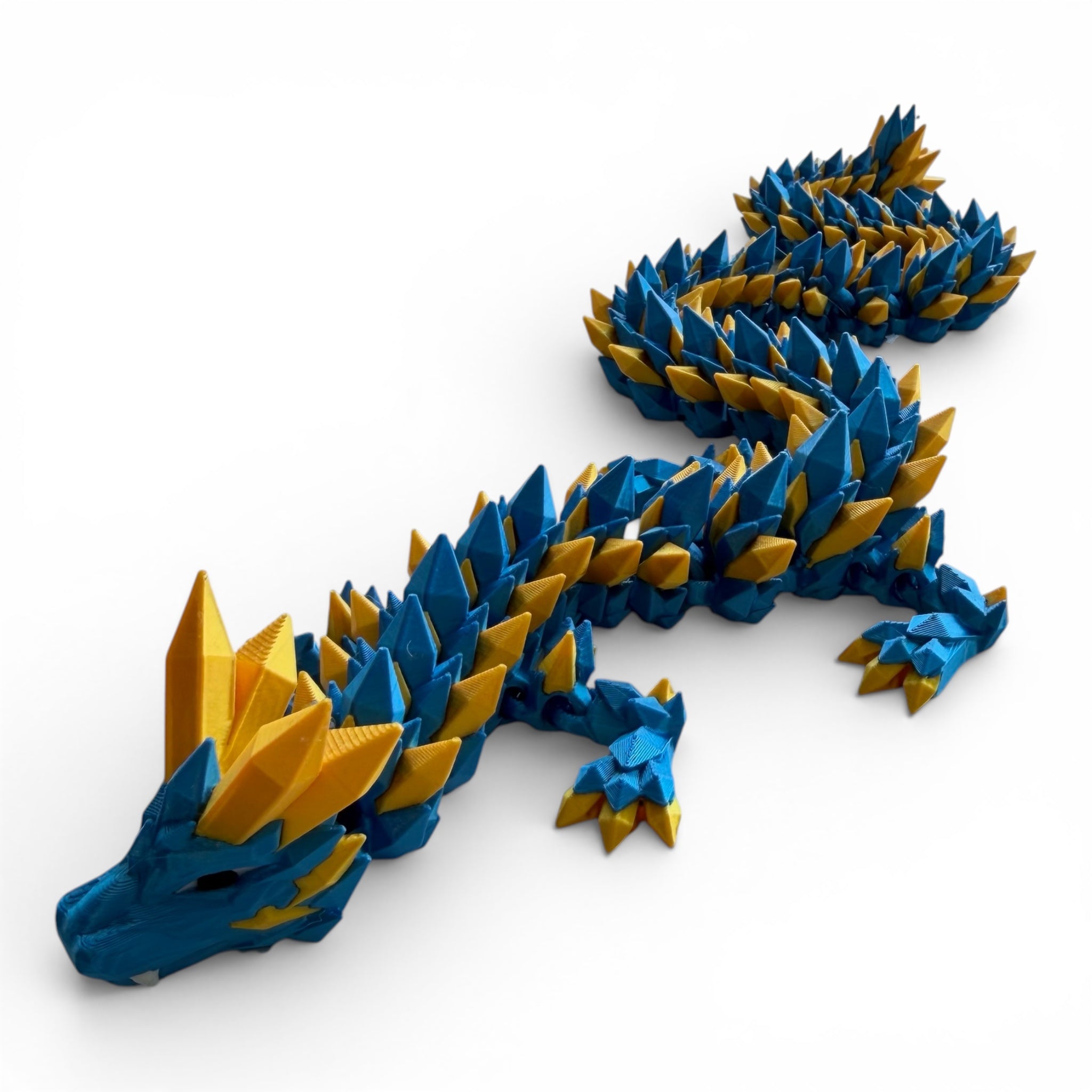 Crystal Dragon - Blue with Gold (Eels)