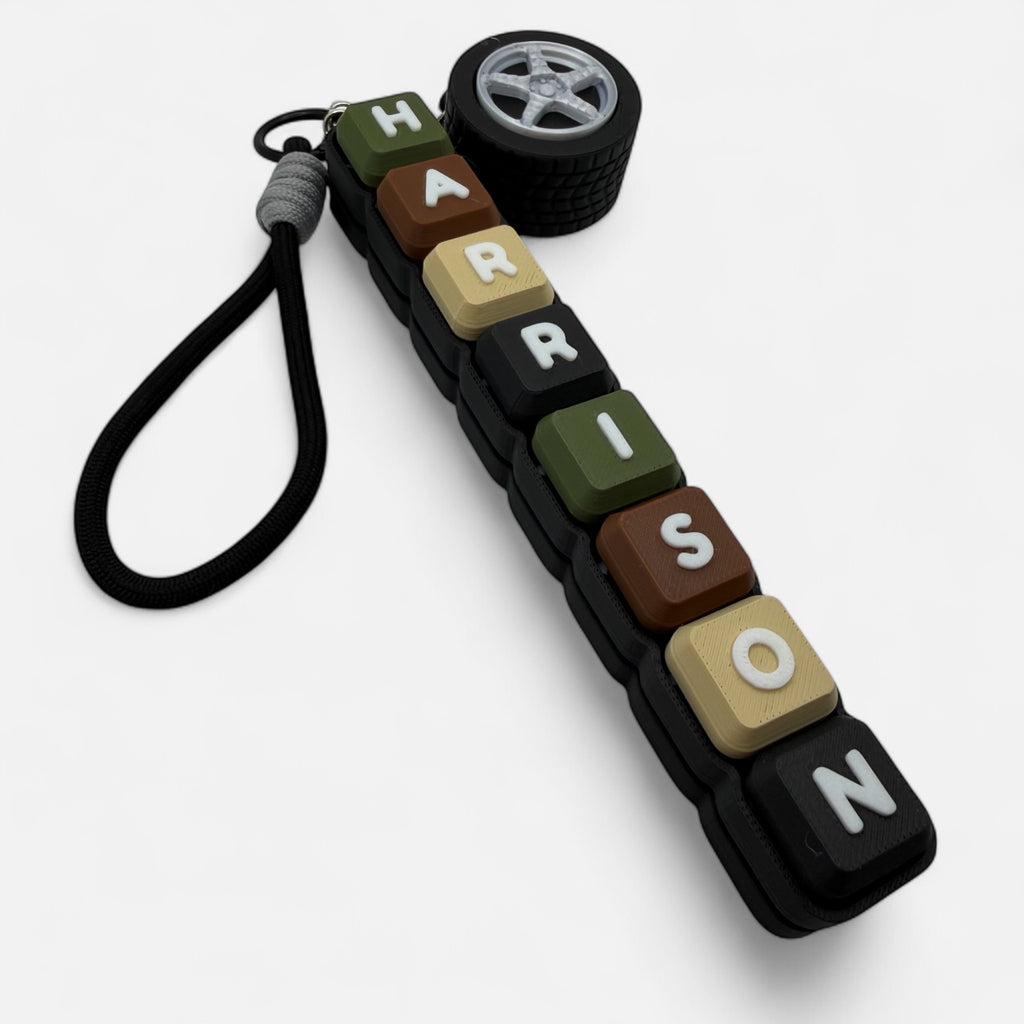 Eight Letter Clicky Keychain