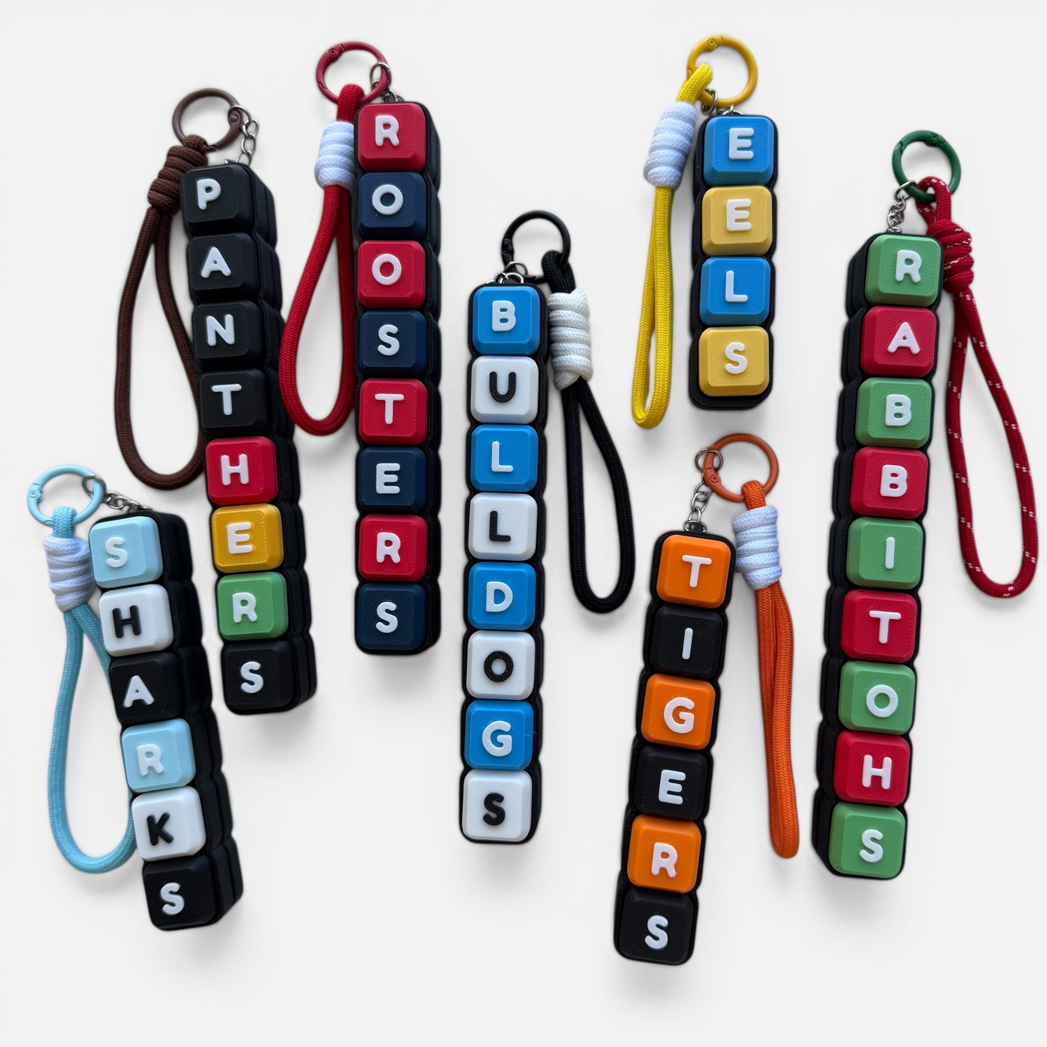 Football Team Clicky Keychains