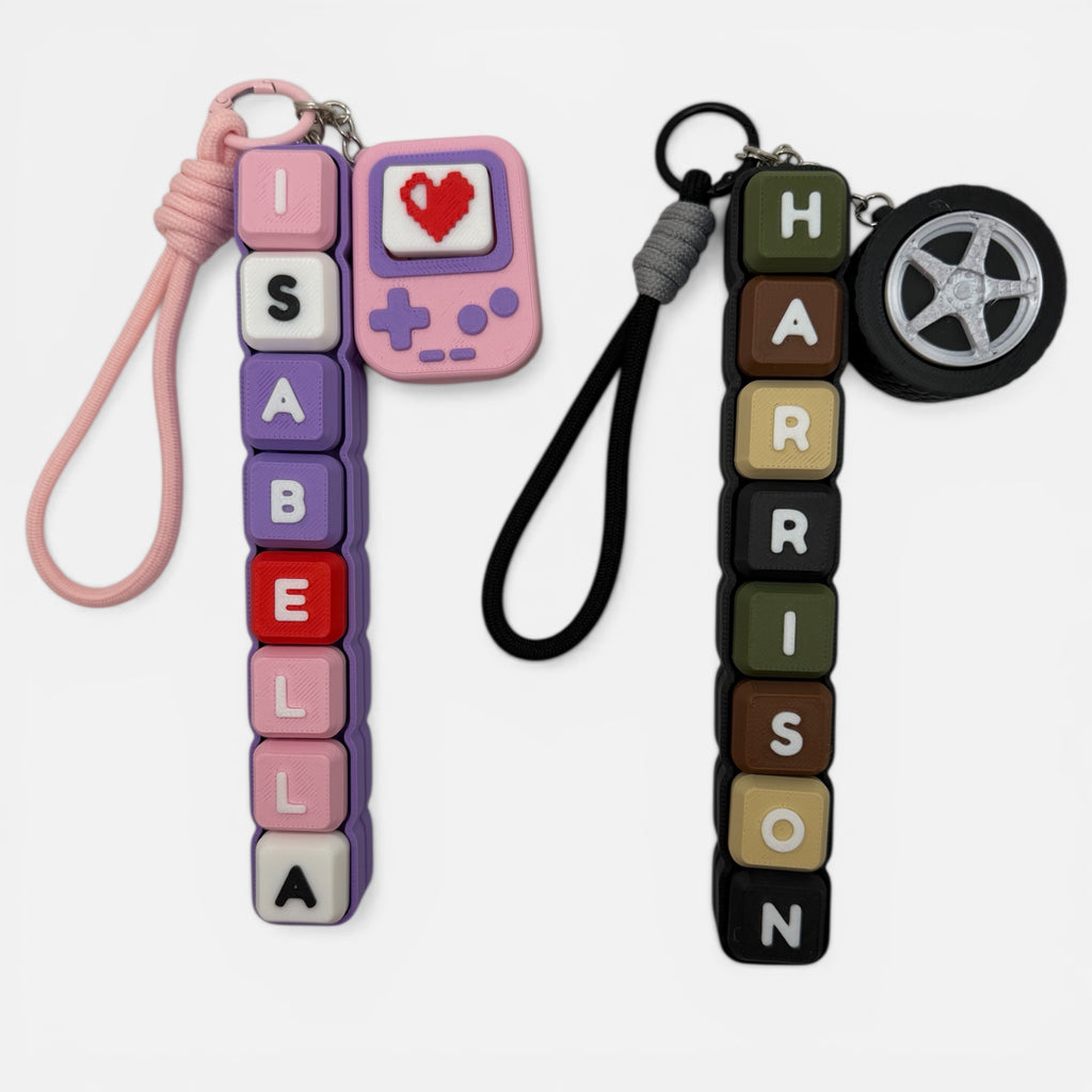 Eight Letter Clicky Keychain
