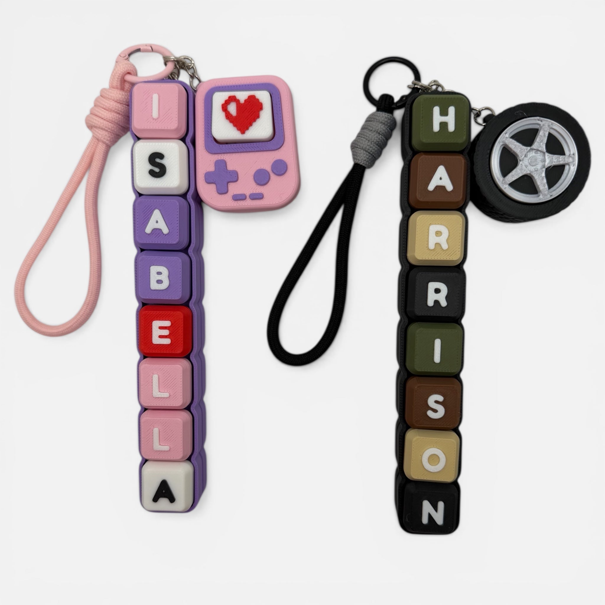 Eight Letter Clicky Keychain