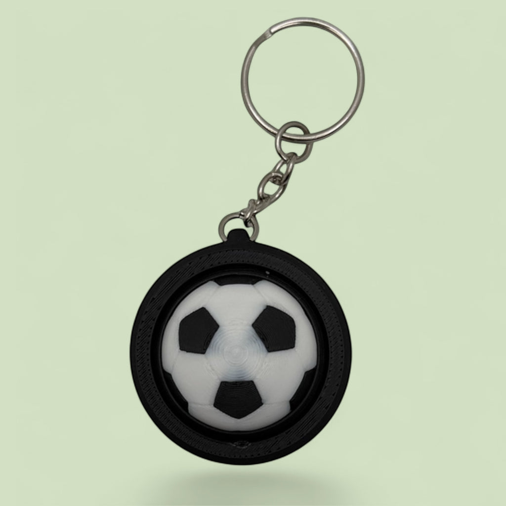 Soccerball Spinner Keychain