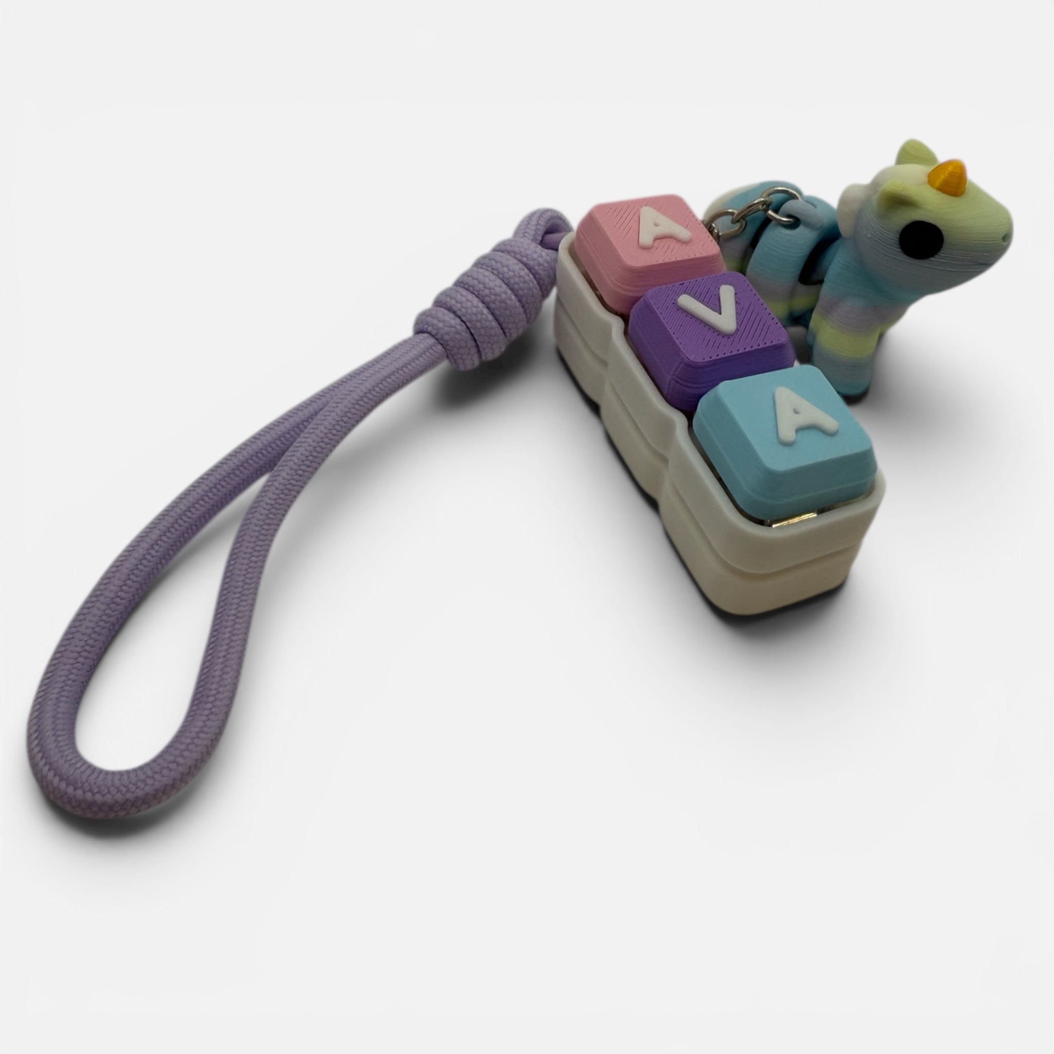 Three Letter Clicky Keychain