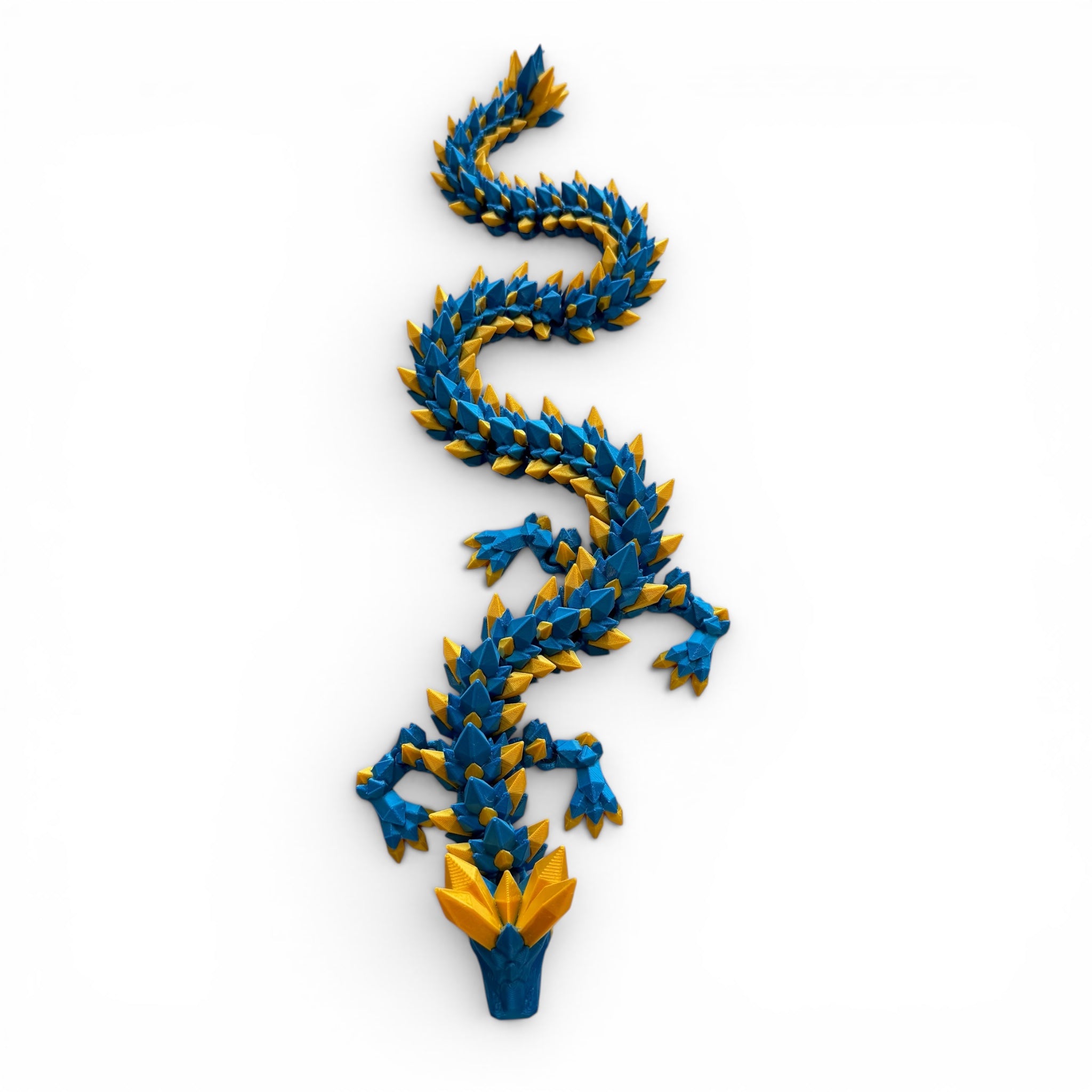 Crystal Dragon - Blue with Gold (Eels)