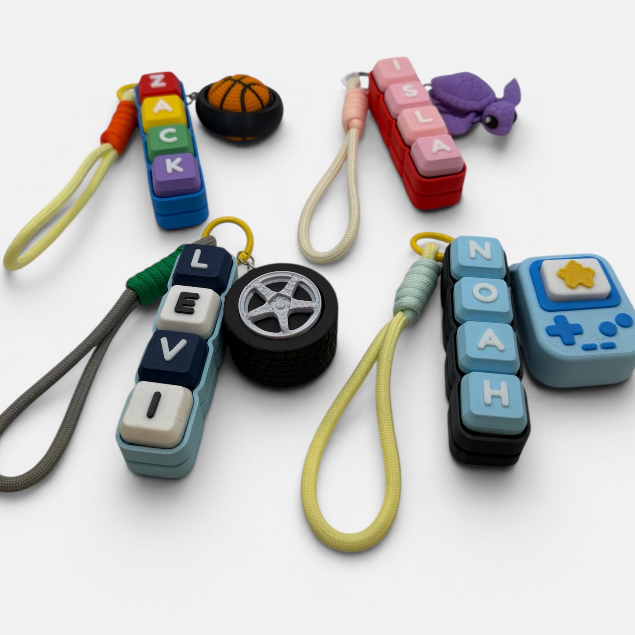 Four Letter Clicky Keychain