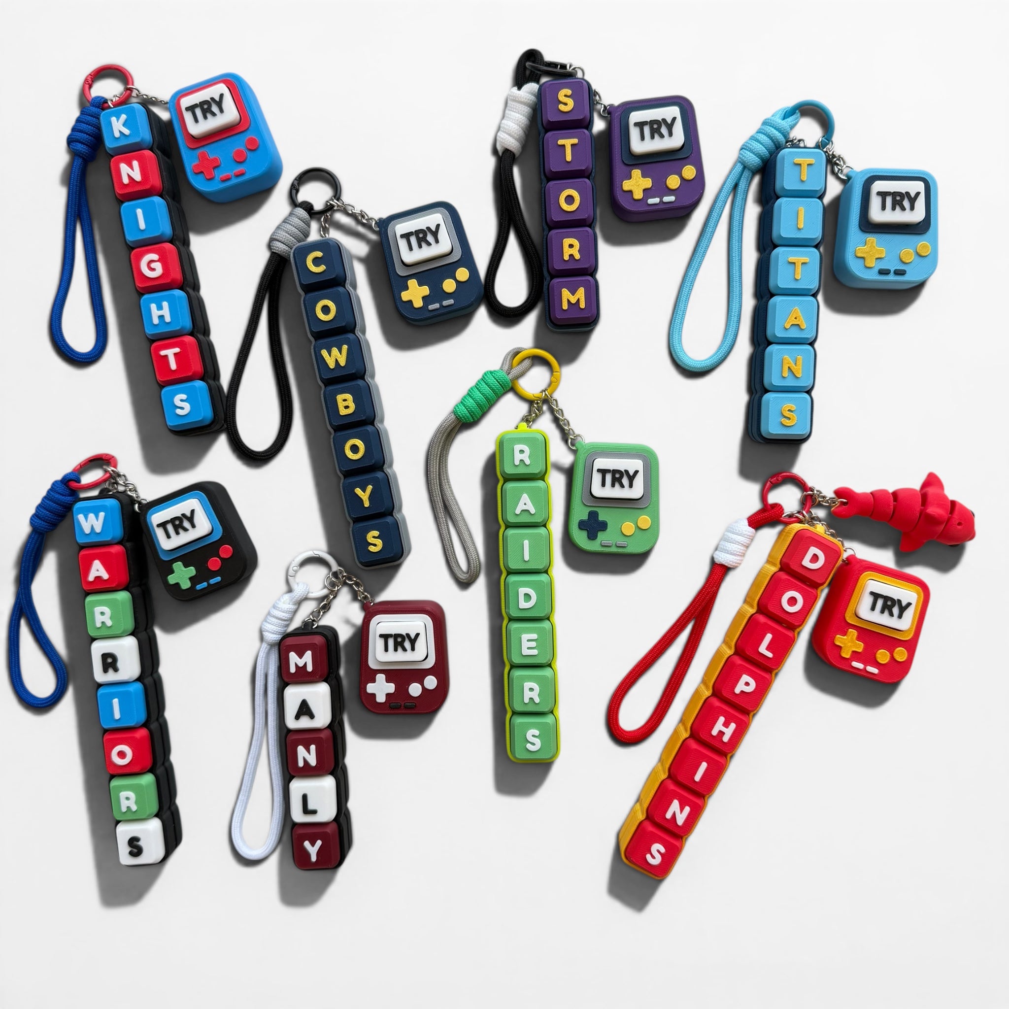 Football Team Clicky Keychains