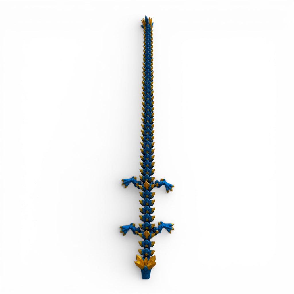 Crystal Dragon - Blue with Gold (Eels)