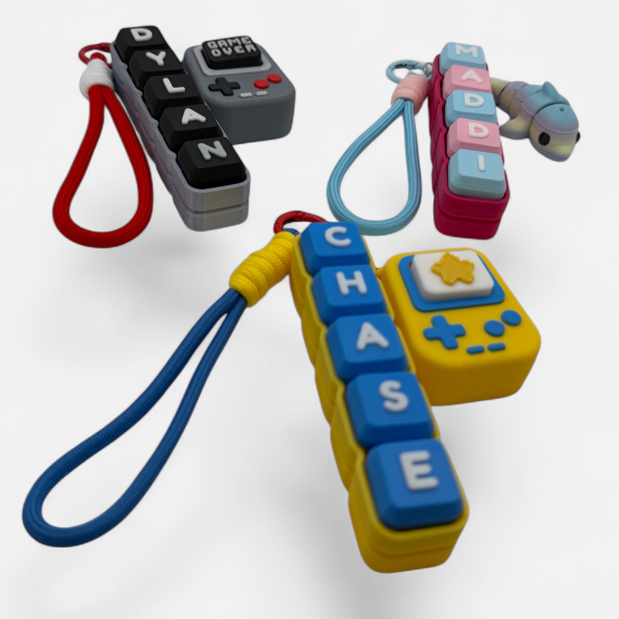 Five Letter Clicky Keychain