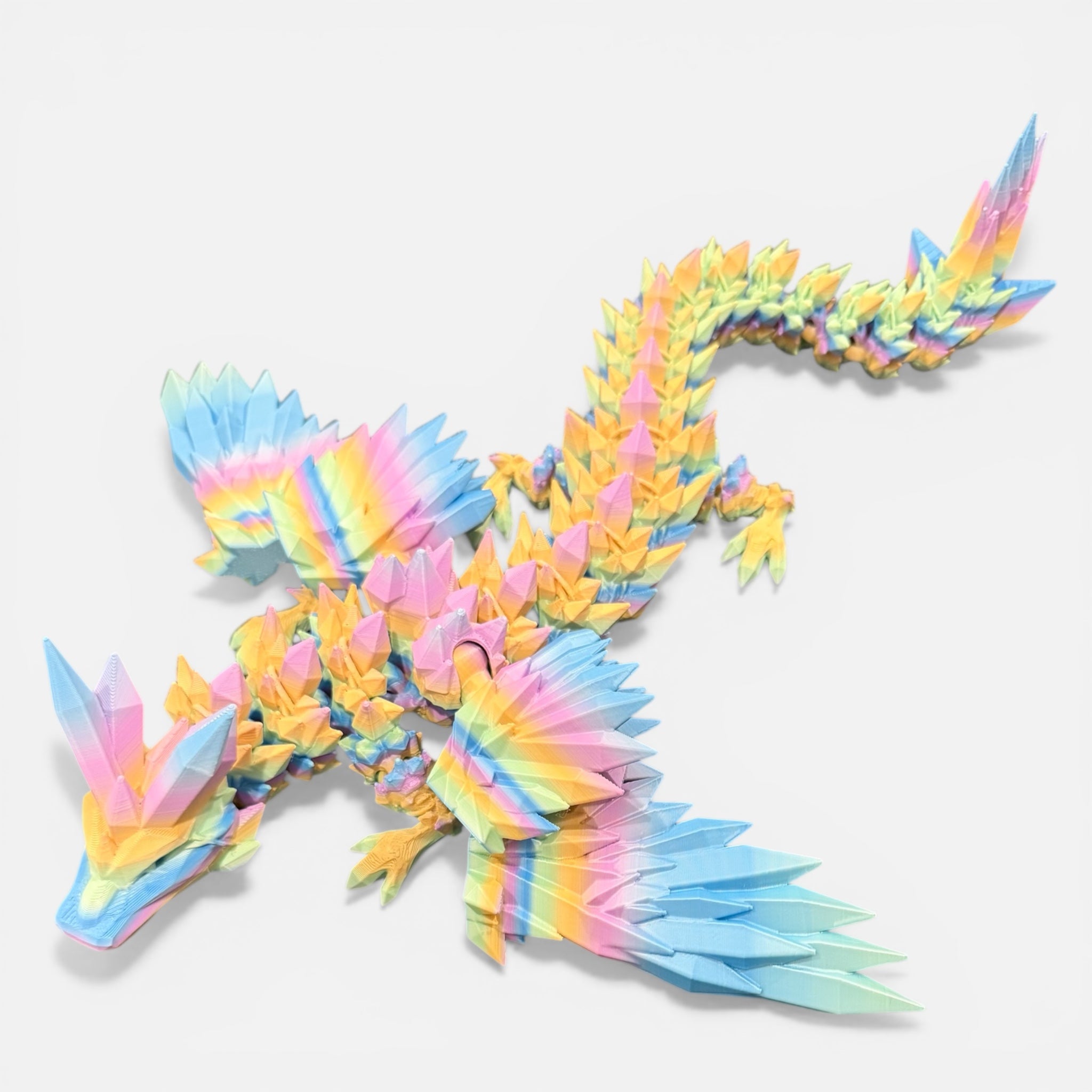 Winged Dragon (Medium) - Rainbow