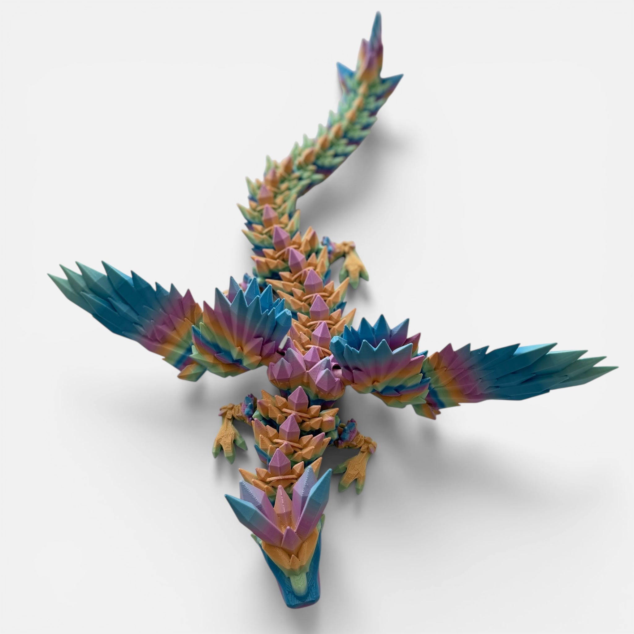 Winged Dragon (Medium) - Rainbow