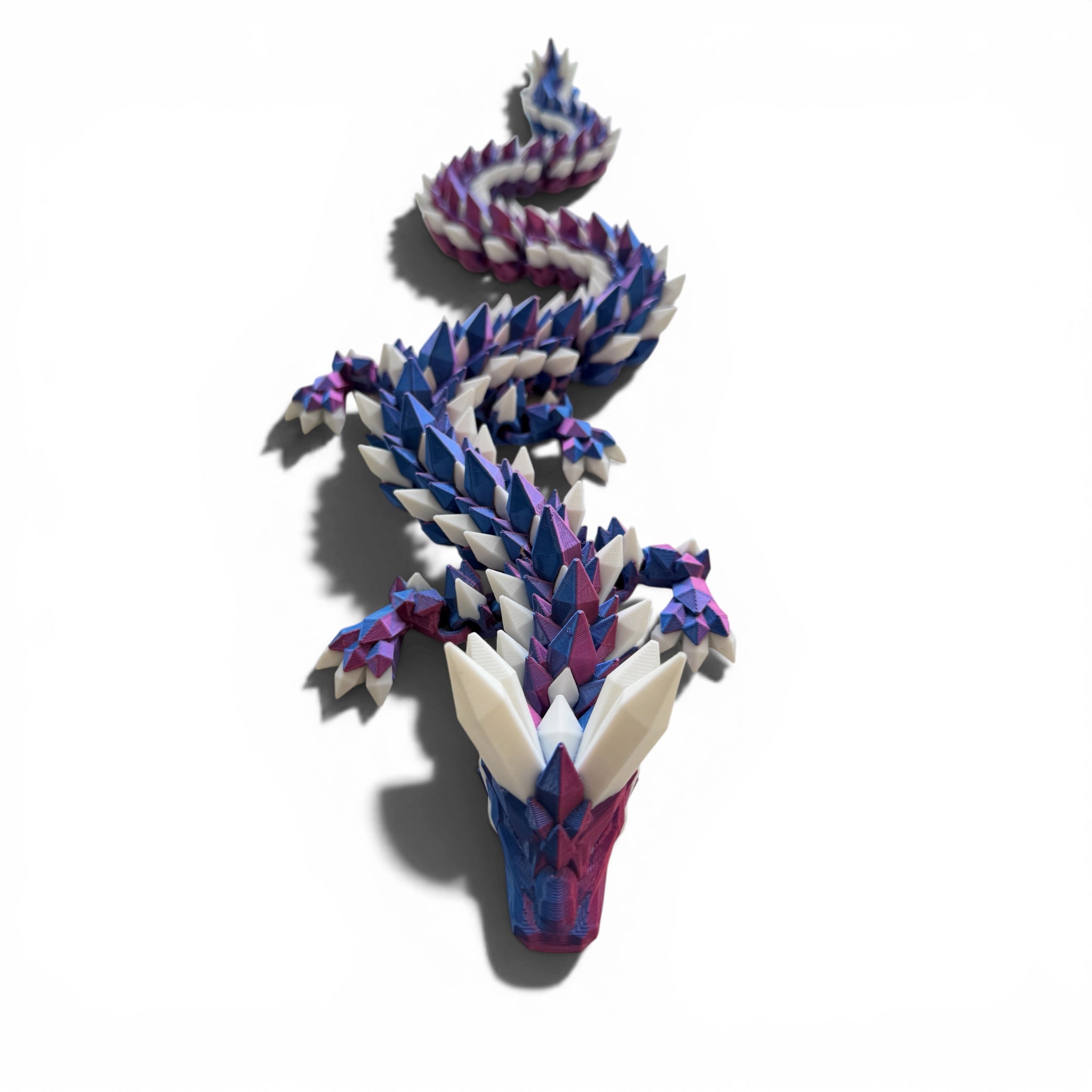 Crystal Dragon - Red / Blue with White