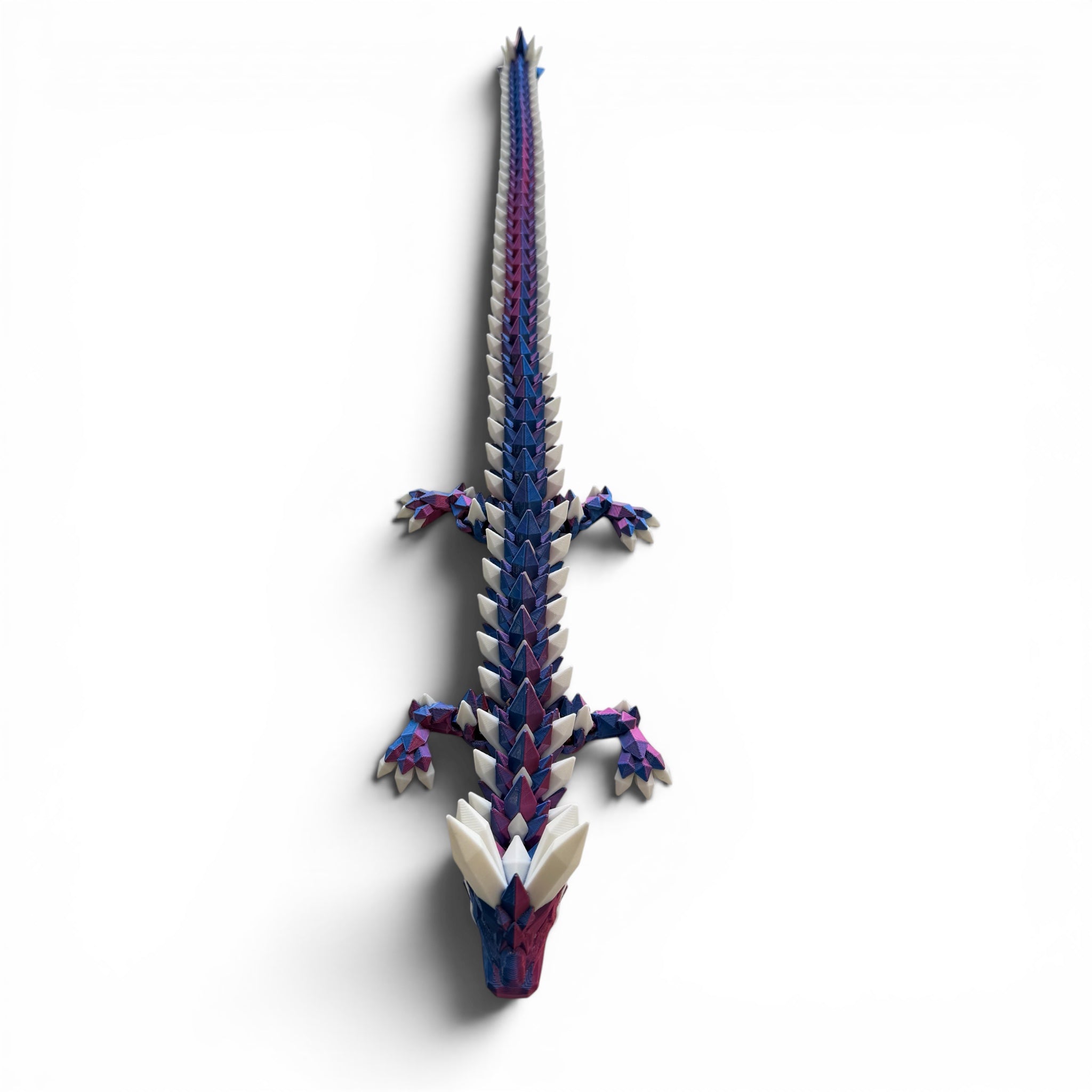 Crystal Dragon - Red / Blue with White