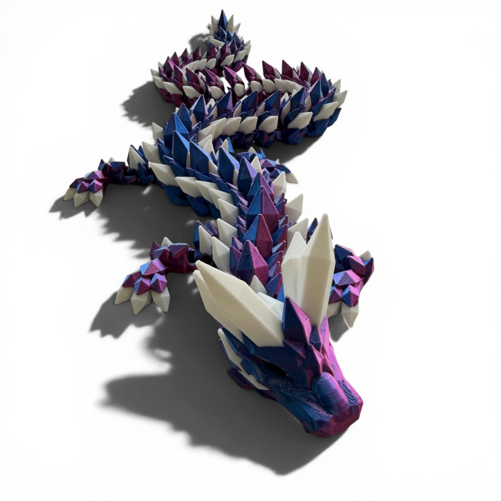 Crystal Dragon - Red / Blue with White