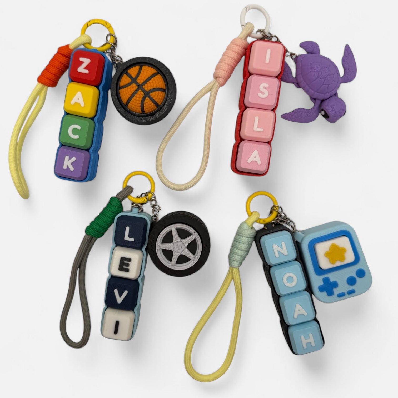 Four Letter Clicky Keychain