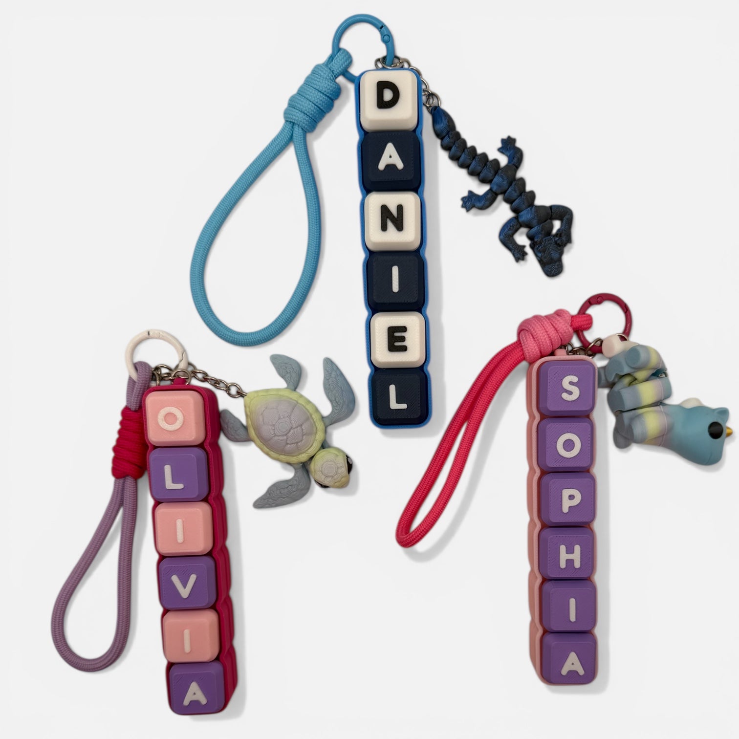 Six Letter Clicky Keychain