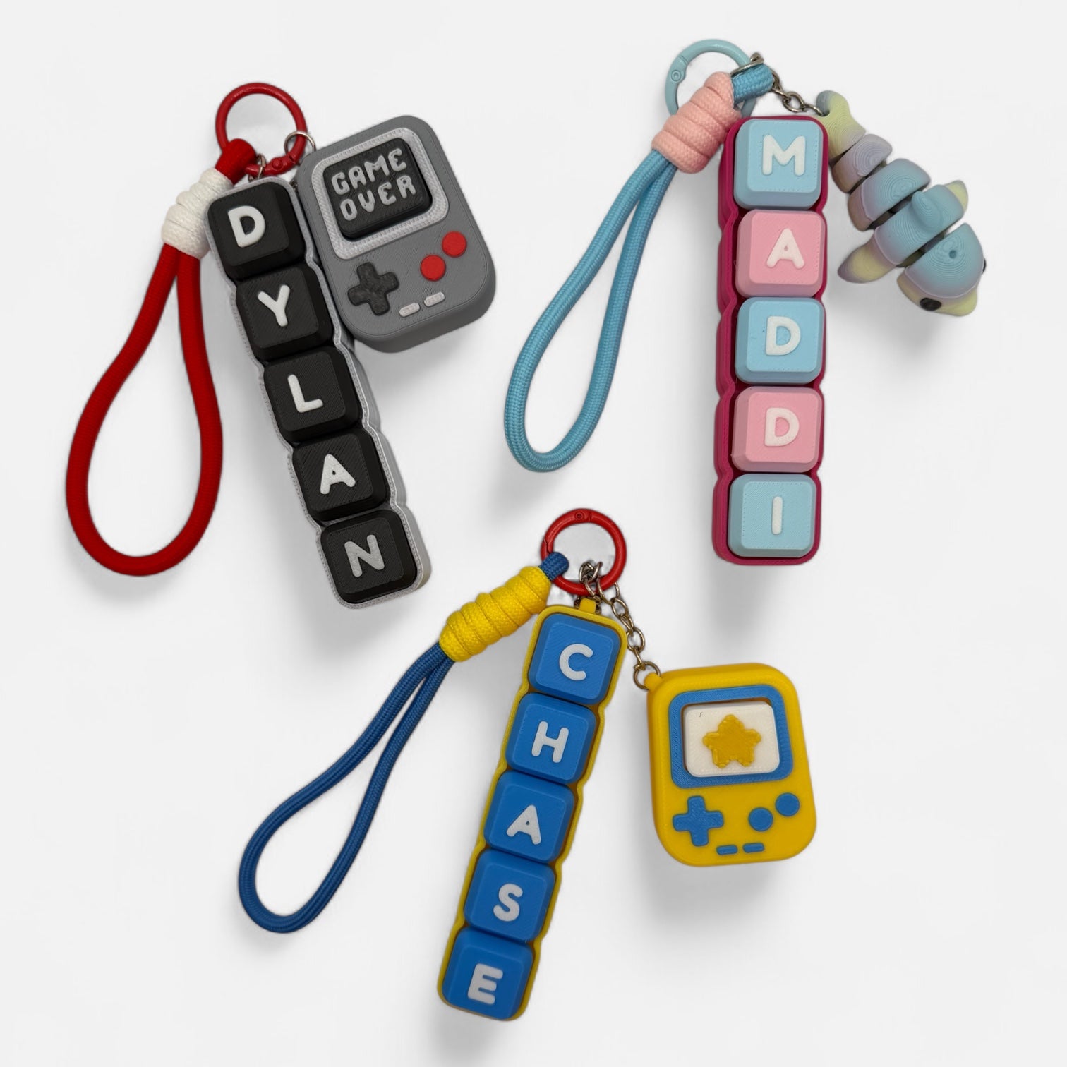 Five Letter Clicky Keychain