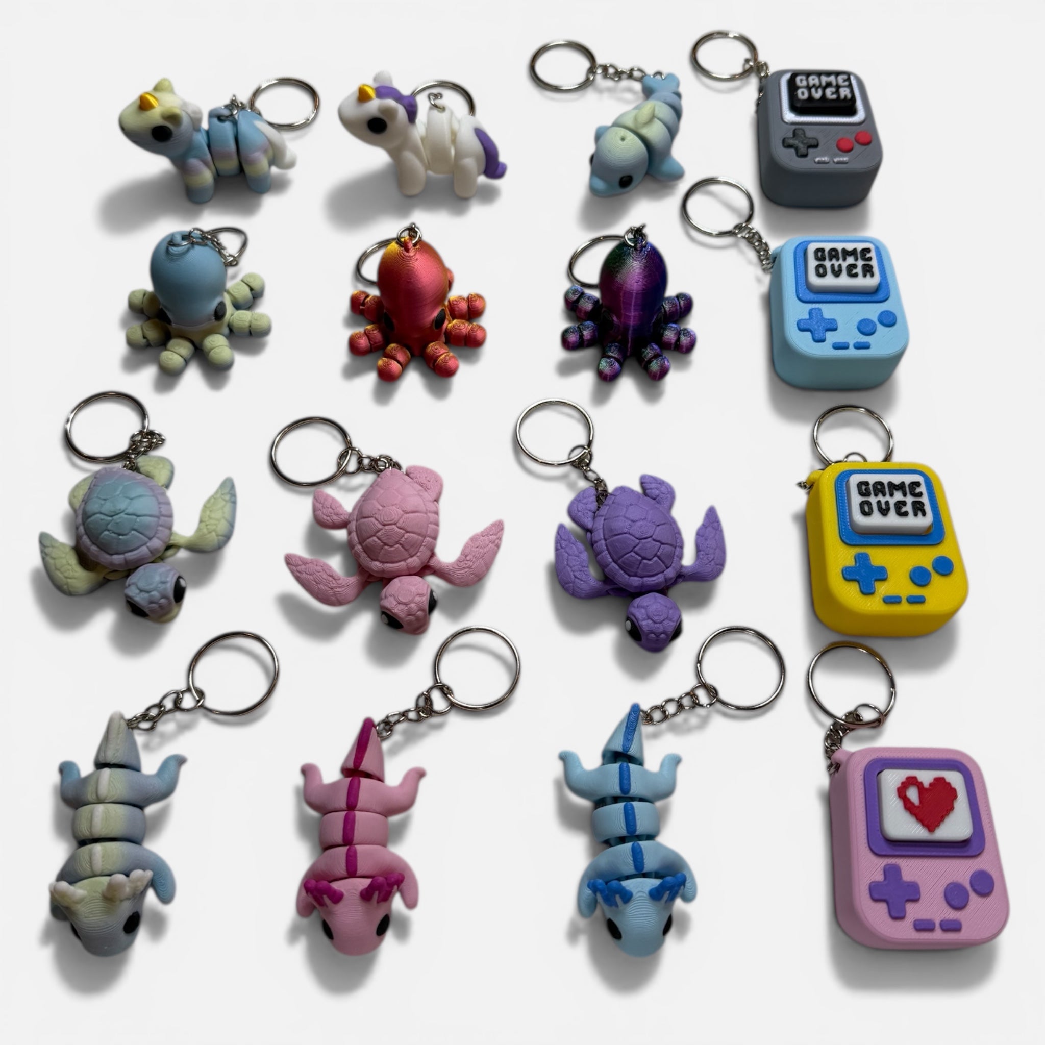 Two Letter Clicky Keychain
