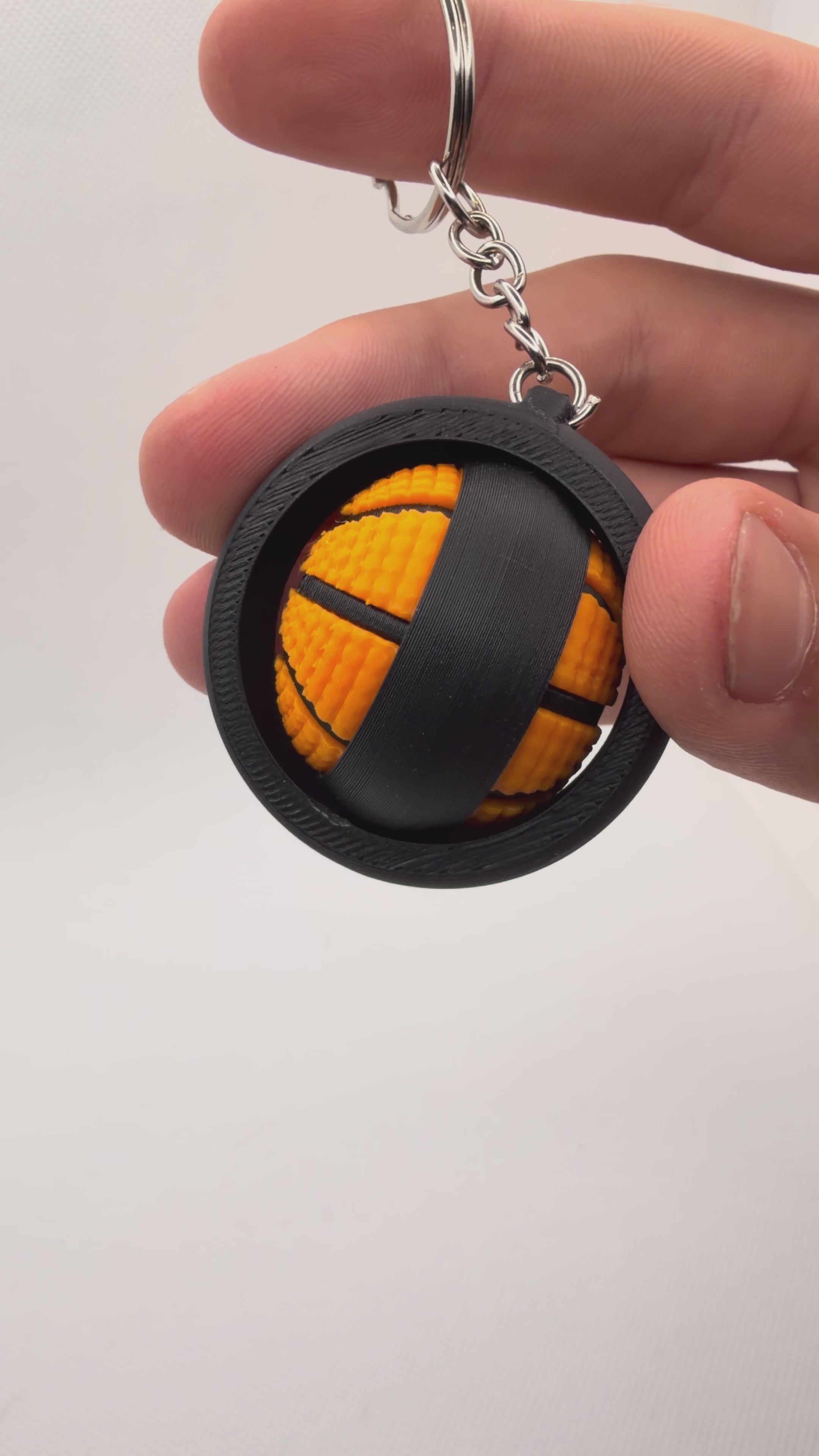 Basketball Spinner Keychain